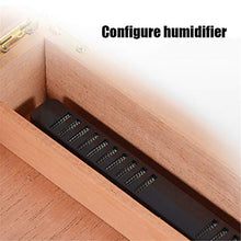 GJNWRQCY Humidor per sigari con umidificatore igrometro Digitale Frontale di Alta precisione, Foderato in Legno di Cedro Spagnolo