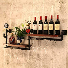 Elegante Scaffale per Vino Portabottiglie Portabottiglie da Parete in Legno con Portabottiglie, HJJ
