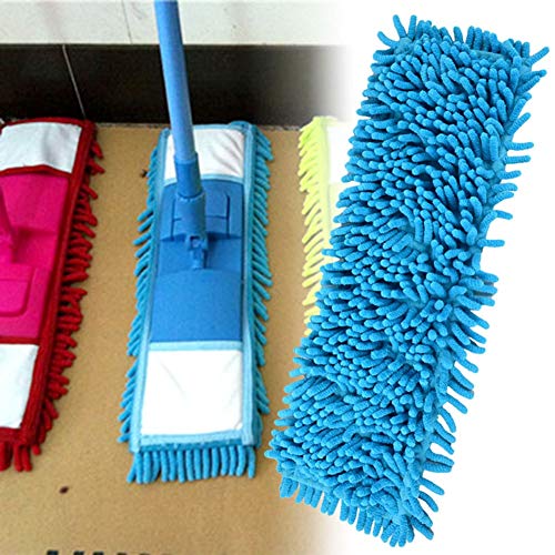 WAMSY Mop 41 * 12Cm Rettangolo Pulizia della Casa Cuscino Velluto di Corallo Ciniglia Sostituire Mops Colth Head Lavabile Microfibra Spin Centrifuga