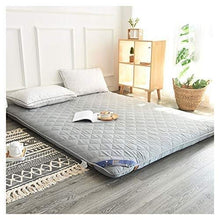 LJ Futon Materassi Materasso Tradizionale Giapponese Piano, Materasso Tatami,Tatami Pieghevole Mat Enrollable,Materasso Tatami Singolo, Memory Foam Futon (Color : Blue, Size : 90x200cm)