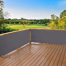 Frangivista per Il Balcone 70x600cm Resistente a Los rayos UV Tenda Frangivento da Balcone Facile Manutenzione con Fascette e funi per Ringhiera Protezione Balcone Antracite