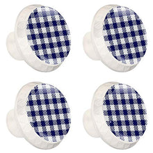 Maniglie per cassetti Manopole per cassetti Manopole rotonde Confezione da 4 per armadietto, cassetti, cassettiere, cassettiere ecc. Blu scuro