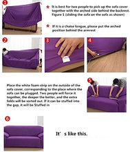QBFT Morbido all-Inclusive Fodera per Divano Antiscivolo Elasticizzato Copridivano Angolare con Penisola Fodere Copridivani Soggiorno 1/2/3/4 Posti Divano Slipcovers 1 Pezzo