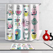 LIYAN Combinazione Bagno. Immagini Chiare E Colori Vivaci Rendono Il Tuo Bagno Pieno di Vita. Accessori da Bagno. Anguria. Ananas. Fenicottero.