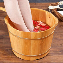 Goodvk Secchio per pediluvio Domestico Legno pediluvio Barrel pediluvio idromassaggio Legno di Cedro pediluvio idromassaggio pediluvio Lotus Foot Massage pediluvio Benna