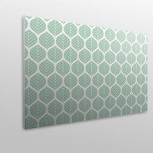 MEGADECOR Testiera per letto in PVC, decorativa, economica, motivo con foglie verdi, varie misure, 200 cm x 60 cm