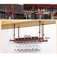 COLiJOL Scaffale per Vino Scaffali Galleggianti Scaffali per Vino Portabottiglie da Parete, Portabicchiere da Vino Sospeso, Altezza Regolabile, Portabottiglie per Calici, Portabottiglie, Portabottigl