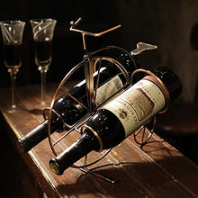 TRJGDCP Creativo Retro Arte del Ferro della Bicicletta Modello Wine Rack Metallo Decor Bike Bottle Holder Utility Craftworks Ornament Accessori Portabottiglie Decorativo