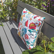 Celina Digby® - Cuscino impermeabile da giardino in fibra cava generosamente riempita Crema. Quadrato. Dimensioni: 43 x 43 cm.