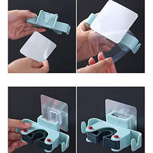 ZXCASDF Nessun Rack Punzonatura Mop Bagno Muro Appeso Mop Clip in Bagno Parete Gancio Scopa Clip Nessuna Clip Mop Durevole Traccia Struttura della Scopa Stabile Portanti