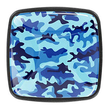 Camouflage blu Pomelli per Porta Set di 4 Pomelli per Mobili Manopole per Cassetti Cucina Armadio Vetro