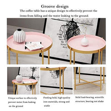 FEANG Comodino Comodini Rotondi in Oro Comodini Moderni retrò retrò in Metallo con Comodino Comodino for Soggiorno Camera da Letto Patio Ufficio Tavolino Laterale