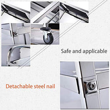 Xiao Jian- 2 Livello Pieghevole Servizio Carrello Spesa con Le unità Ruote Mensola Portatile Pieghevole Pieghevole Trasporto Heavy Duty Utility carrelli Che servono cremagliera Trolley
