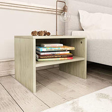 Comodino, tavolino con vano portaoggetti aperto, per camera da letto, comodino, supporto per telefono, 40 x 30 x 30 cm