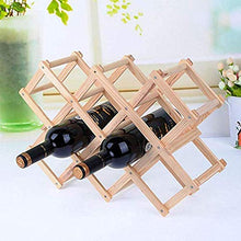 Portabottiglie in Legno Rosso 10 Portabottiglie Mount Bar Display Mensola Pieghevole Portabottiglie in Legno Alcool Neer Care Portabottiglie J1031, HJJ