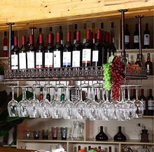 DJSMjbj - Portabicchieri creativo, da appendere al bancone, portabicchieri, decorazione per bicchieri da vino, da soffitto, facile da installare, L60*W35cm