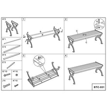 household items Panchine in Ferro battuto per Esterni, sedie da Giardino in ghisa da Cortile, sedie a Sdraio Doppie, panchine con Schienale anticorrosivo per la casa e Resistenti al Sole