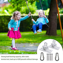 Flyzy Set di 2 ganci per dondolo in legno resistenti set di ganci per parco giochi portico yoga per interni ed esterni 1.995,8 kg ganci per appendere sedie amaca sedia sabbia