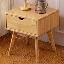 FEANG Nordico Comodino da Comodino in Legno Cabinetto ad Angolo Portatile ad Angolo Portatile con cassetti di stoccaggio e 4 Gambe per Camera da Letto