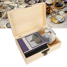 needlid Scatola portaoggetti in Legno, Scatola portaoggetti in Legno con Coperchio, Piccola Scatola portaoggetti in Legno massello per Monete d'Argento, Gioielli Cosmetici