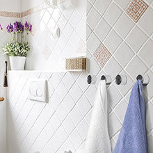 4 portasciugamani Premium in un set per bagno, cucina e casa in acciaio inossidabile - portasciugamani - gancio per asciugamani - rotondo - cromato - autoadesivo senza perforazione