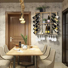 WLABCD Scaffale per Vino, Parete, Bar, Ristorante, Bottiglia per Vino, Scaffale per Scaffali, Supporto, Soffitto S, Sc a Soffitto, Portavolatrice Regolabile