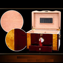 ChangDe-- Scatola di sigari - Contenitore di umidificatore a Sigillo in Legno di Alta qualità Lucido con Finitura a Pianoforte (Color : Brown)