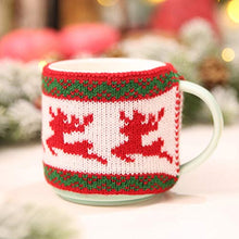 UPKOCH 2 Pezzi di coperchi per Bottiglia di Tazza di Natale in Maglia Manica Tazza di caffè Decorativi coperchi di Tazza di Natale per la tavola di Natale centrotavola Decorazione