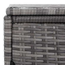 OUSEE Copribidone Rifiuti Doppio in Polyrattan Antracite 148x77x111cm