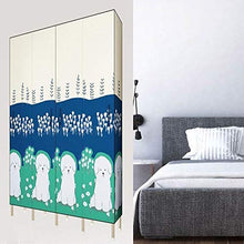 JJZXT Staccabile Armadio Steel Frame Addensare Bold Doppio Pieghevole Completa Hanging Tessuto Semplice Bagagli Economia Cloth Armadio