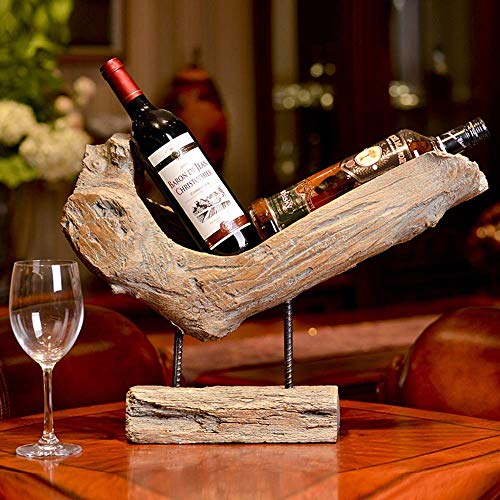 Elegante Semplicità Nordic Stump in Legno Vecchio Styling American Retro Arte Antica Regalo Di Nozze Resina Decorazione da Tavolo Portabottiglie Portico Bar Decorazione Bella Ed Elegante, HJJ