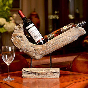 Elegante Semplicità Nordic Stump in Legno Vecchio Styling American Retro Arte Antica Regalo Di Nozze Resina Decorazione da Tavolo Portabottiglie Portico Bar Decorazione Bella Ed Elegante, HJJ