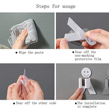 ZXCASDF Sorriso Forma Forte E Seamless Pasta Mop Clip in Bagno Toilette Antiscivolo E Gancio Supporto Impermeabile Non Perforata Mop Hanger Scopa,Grigio