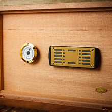 ChangDe-- Cigar Box, Portable Cigar Box Humidor idratante Scatola Foderata di Cedro Grana del Legno Mosaico Design può Tenere 25 (Size : 35x24x10cm)