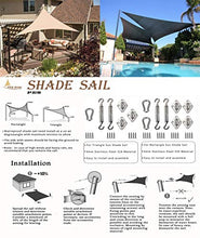 LOVE STORY Tenda da Vela Parasole Impermeabile(PES) Triangolare 3×3×4.25m Sabbia Protezione UV per Terrazza Campeggio Giardino Esterno