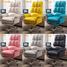 Ergonomico Sedia Gaming Ufficio Computer Sedie da Girevole Ergonomica Poltrona di inclinazione Cuscino Lombare in Pelle PU 1 Pezzo Adatto per Giocare,Grigio