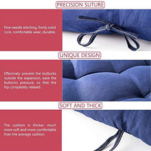 Goodquan Cuscino per sedia a sdraio in morbido cotone per esterni, schienale alto, comodo cuscino per schienale, antiscivolo, lavabile, facile da pulire (blu, 48 x 170 cm)