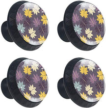 Aceri Giallo Viola Blu Colore scuro Pomelli per Porta Set di 4 Pomelli per Mobili Manopole per Cassetti Cucina Armadio Vetro