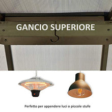 Outsunny Gazebo da Giardino con Zanzariera 3.6x3m, Struttura Acciaio e Alluminio, Tetto Policarbonato Marrone