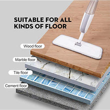 SSAYY Spray Mop Mop Spray Magico Pavimento in Legno con Cuscinetti Riutilizzabili in Microfibra Maniglia A 360 Gradi Finestra di Casa Cucina Mop Spazzatrice Scopa Strumenti Puliti