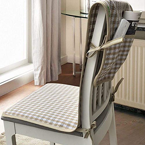 XHNXHN Set di Cuscini per sedili Lunghi e Profondi, griglia Cuscini per sedie Monopezzo Cuscini per sedie per Tavolo da Pranzo congiunti Cuscini per sedie per Interni per Esterni Decorazioni per la