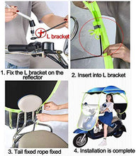 Tettuccio Parasole Portatile per Motocicletta Elettrica - Ombrellone per Scooter Completamente Chiuso Ombrellone per La Mobilità Parasole Protezione Solare Antivento E Parapioggia Antipioggia,Rosa