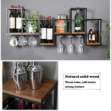 Floating Shelves Portabicchieri per Vino da Appendere a Parete, Facile Installazione Scaffali per Espositori da Bar Creativi, per Cucina, Sala da Pranzo, Cantina