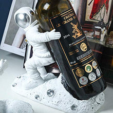 YLCJ Portabottiglie per Vino Statua Forma Astronauta Portabottiglie, Portabottiglie in Resina, Porta sculture per casa Ufficio Caffetteria Bar Ristorante Regalo per Feste