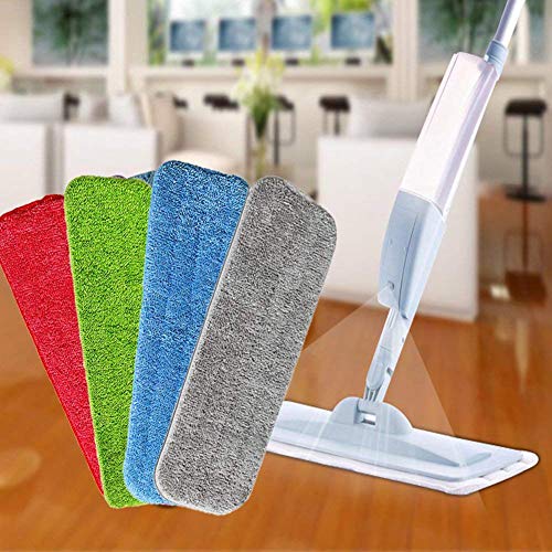 WAMSY Mop Mop per La Pulizia da 4 Pezzi per Mop Spray E Mop E Mop Lavabili