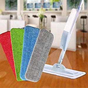 WAMSY Mop Mop per La Pulizia da 4 Pezzi per Mop Spray E Mop E Mop Lavabili