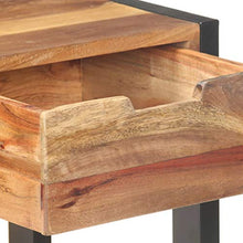 vidaXL Credenza 110x35x75 cm in Legno Massello e Finitura in Sheesham
