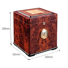 SMEJS Cigar Idratante Scatola di Cedro Legno di Grandi Dimensioni a Due Piani Cigar Humidor Cigar Cabinet