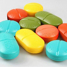 BGSFF Portapillole per Capsule Organizer per farmaci Scatola per Pillole settimanale Carina e Creativa Portapillole per Tablet Portapillole da Viaggio Portatile Rosso