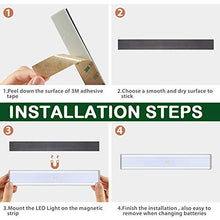 Luce per Armadio con Sensore,30LED Ricaricabile Luce Armadio Led,Dimmerabile Lampada per Armadio USB Lampada Guardaroba Lampada Luce Dell'armadio Montaggio a Parete per Armadio,Scale,Garage